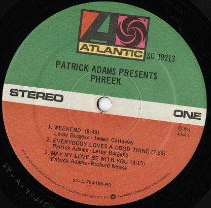 Phreek / フリーク / Patrick Adams Presents Phreek (SD 19213)
