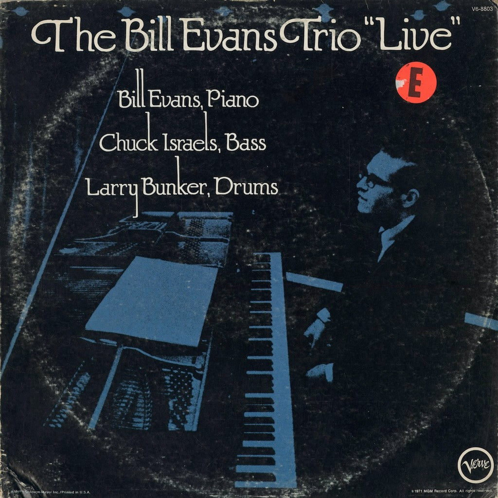 Bill Evans Trio - Live (V6-8803) 1971 US Verve｜中古LP