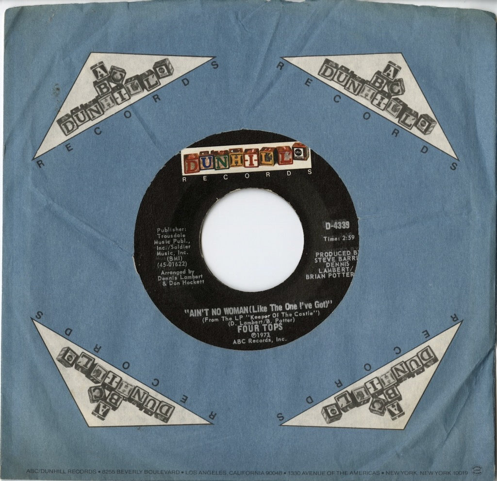 Four Tops / フォー・トップス / Ain't No Woman (Like The One I've Got) / The Good Lord Knows -7 (D-4339)