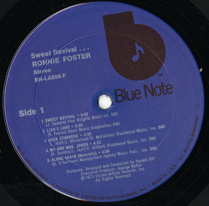 Ronnie Foster / ロニー・フォスター / Sweet Revival (BN-LA098-F)