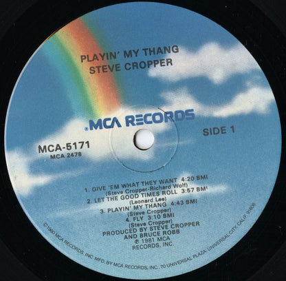 Steve Cropper - Playin' My Thang (MCA-5171) 1981 US MCA｜中古LP