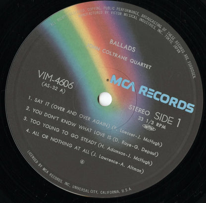 John Coltrane - Ballads (VIM-4606) LP 1980 JPN Impulse｜中古LP