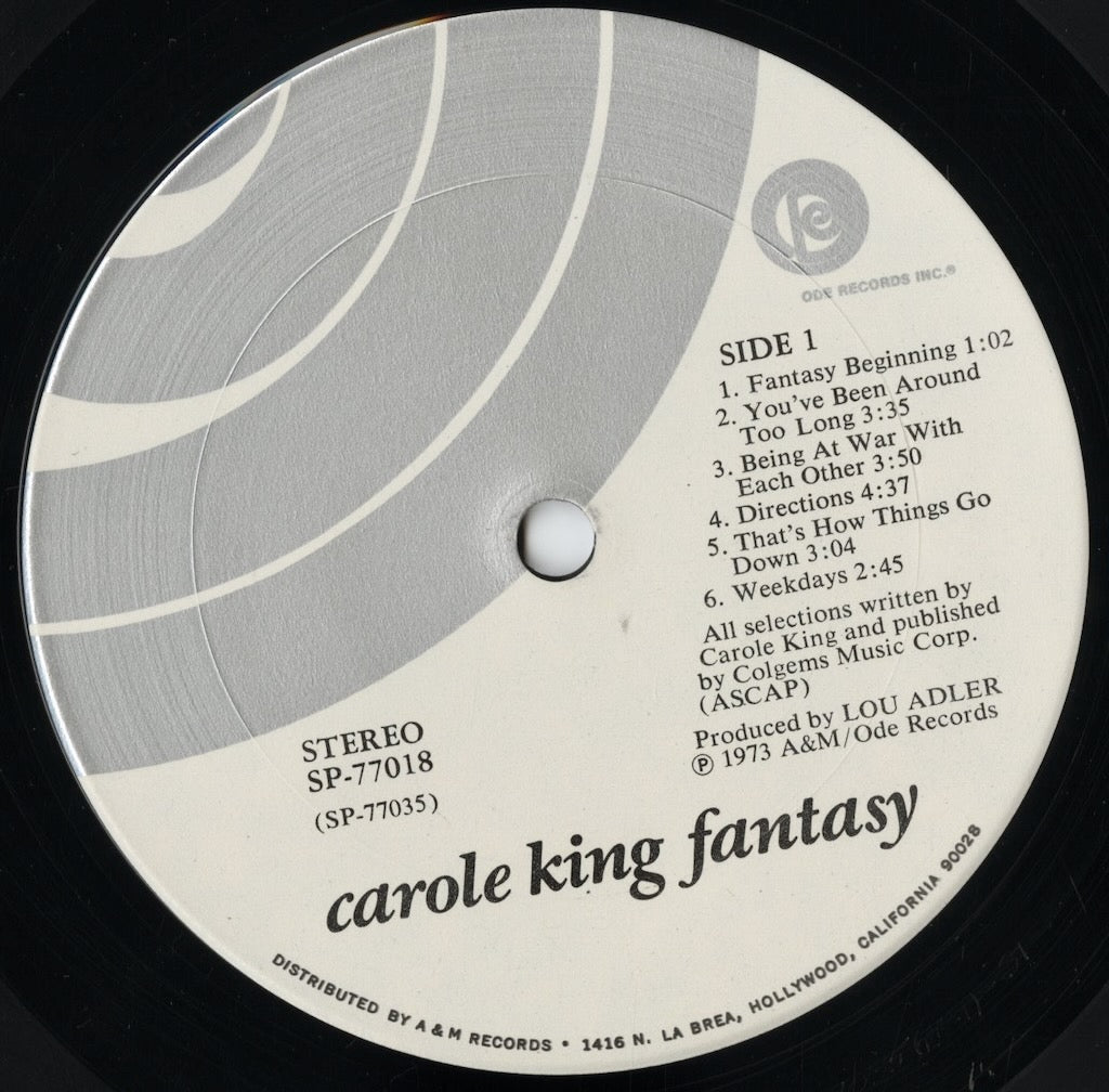 Carole King – Fantasy (SP77018) LP 1973 US ODE | 中古LP