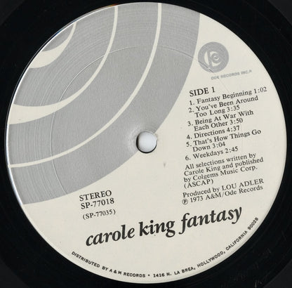 Carole King – Fantasy (SP77018) LP 1973 US ODE | 中古LP