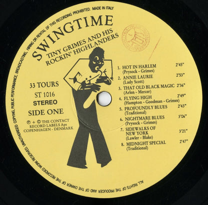 Tiny Grimes And His Rockin' Highlanders - Rock The House (ST 1016) LP 1987 Italy Swingtime｜中古LP
