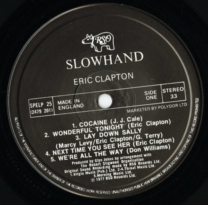Eric Clapton - Slowhand (SPELP 25) LP 1983 UK RSO