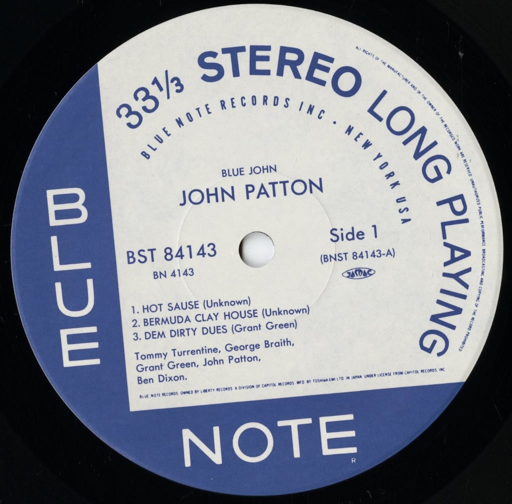 John Patton - Blue John LP 1997 JPN Blue Note グラント・グリーン