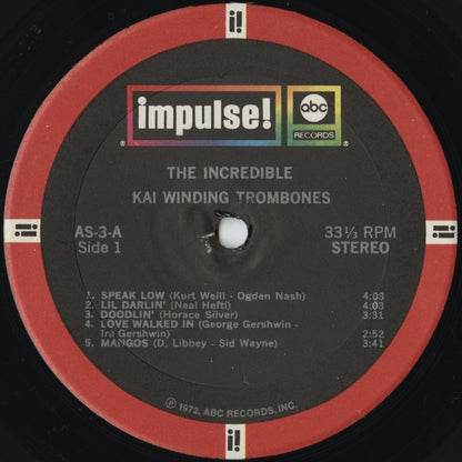 Kai Winding / カイ・ワインディング / The Incredible Kai Winding Trombones (A-3)