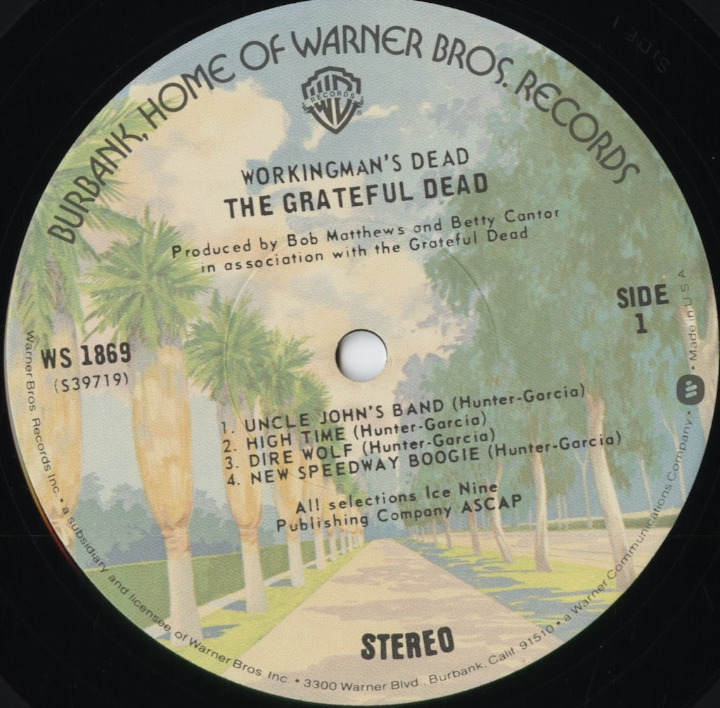 Grateful Dead - Workingman's Dead (WS 1869) 1975 US Warner｜中古LP