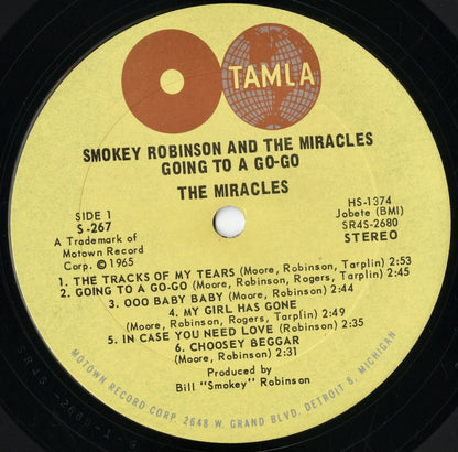 Smokey Robinson & The Miracles - Going To A Go-Go (S-267) 1965 US Tamla｜中古LP