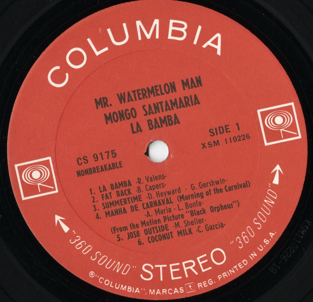 Mongo Santamaria - La Bamba (CS 9175) LP 1965 US Columbia｜中古LP