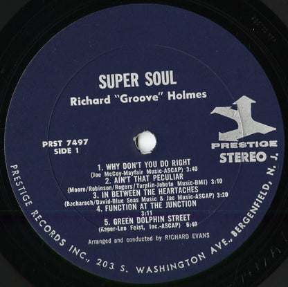 Richard Groove Holmes - Super Soul (PRST 7497) 1967 US Prestige｜中古LP