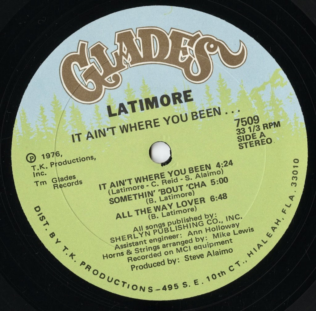 Latimore - It Ain't Where You Been (7509) LP 1976 US Glades｜中古LP