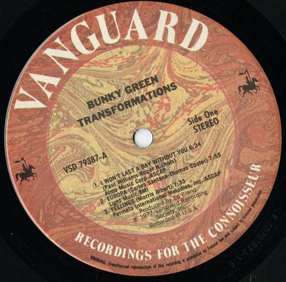 Bunky Green - Transformations (VSD 79387) LP 1977 US Vanguard｜中古LP