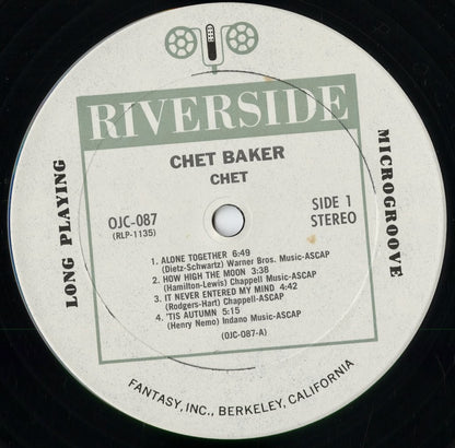 Chet Baker - Chet (OJC-087) 1983 US Riverside/OJC｜中古LP