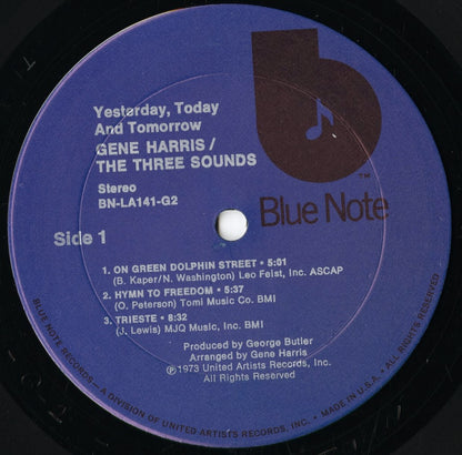 Gene Harris - Yesterday, Today & Tomorrow (BN-LA141-G2) 1973 US Blue Note｜中古LP