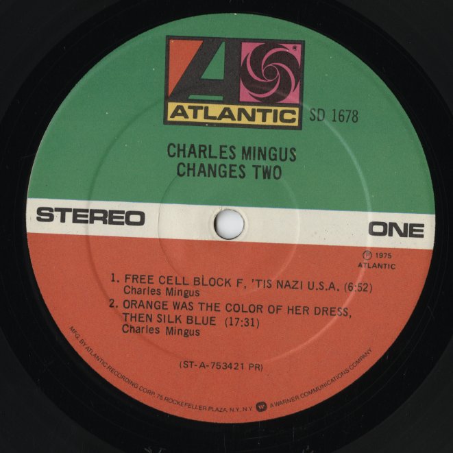 Charles Mingus - Changes Two (SD 1678) LP 1975 US Atlantic｜中古LP