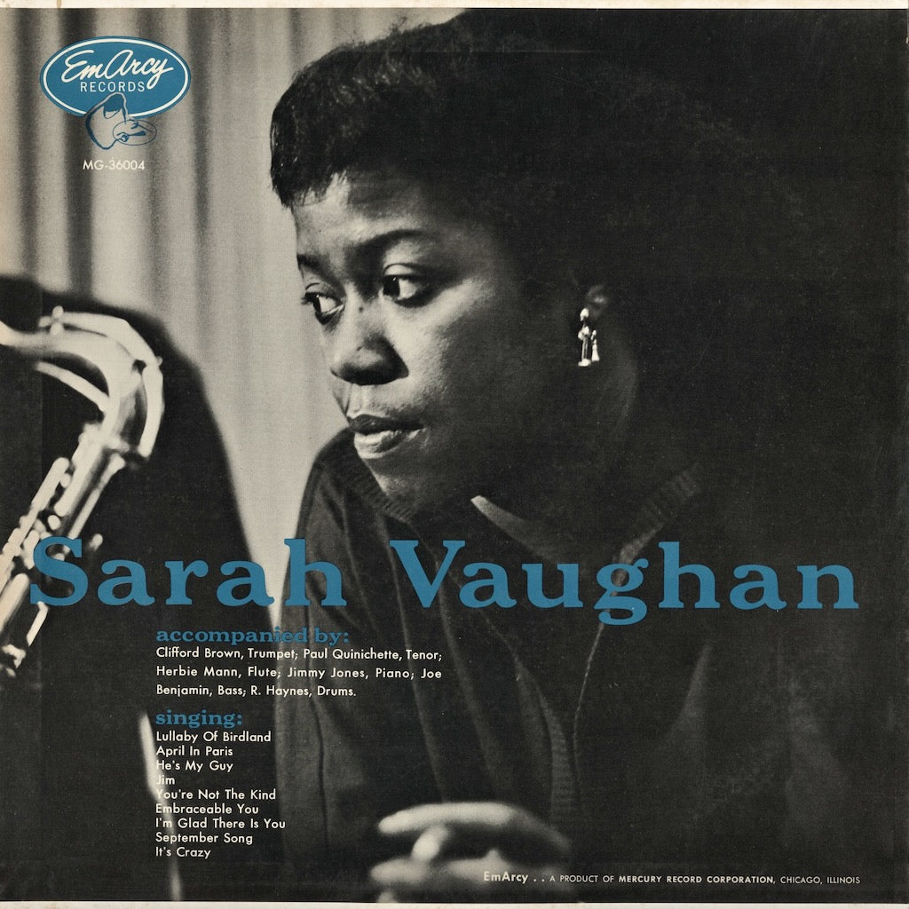Sarah Vaughan / サラ・ヴォーン / Sarah Vaughan With Clifford Brown (195J-5)