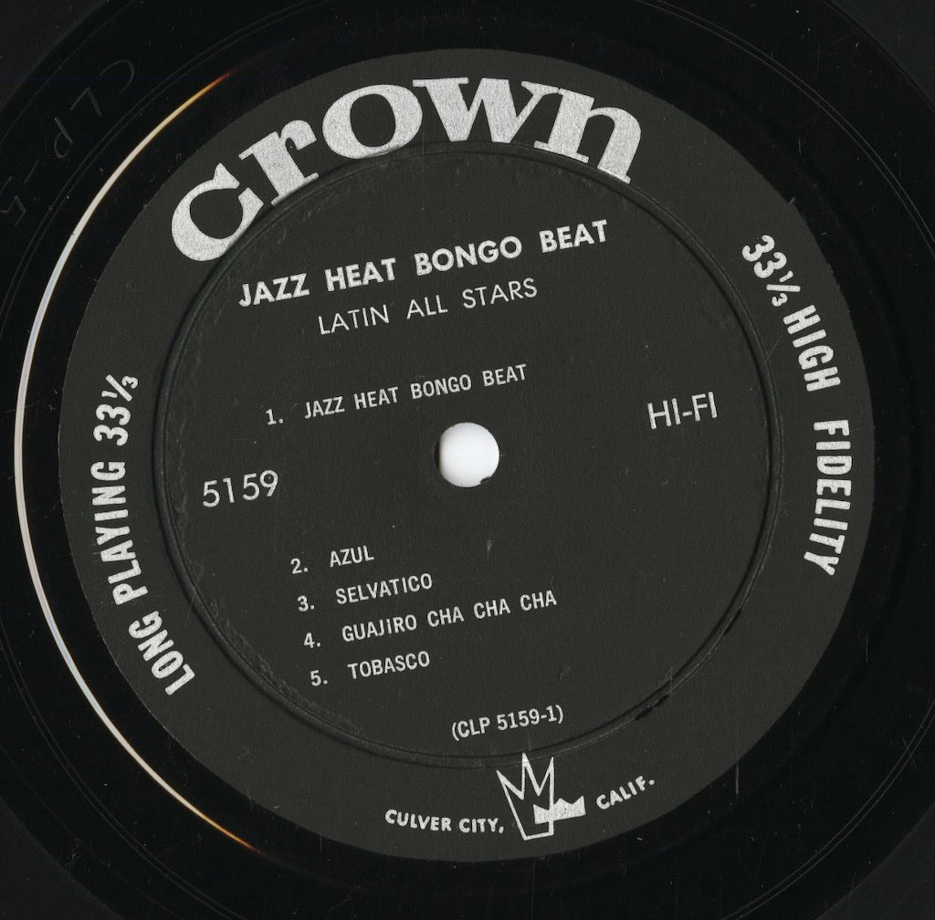 Latin All Stars - Jazz Heat - Bongo Beat (5159) LP 1960 US Crown｜中古LP