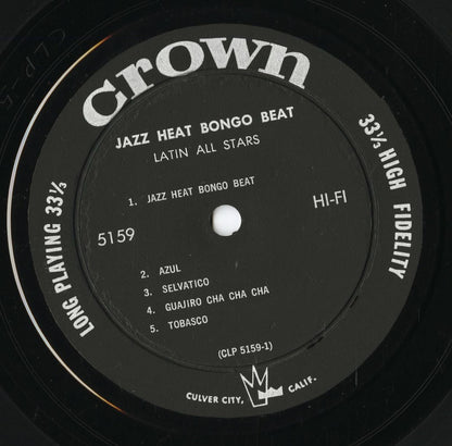Latin All Stars - Jazz Heat - Bongo Beat (5159) LP 1960 US Crown｜中古LP