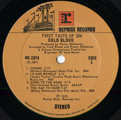 Cold Blood - First Taste Of Sin (MS2074) 1972 US Reprise｜中古LP