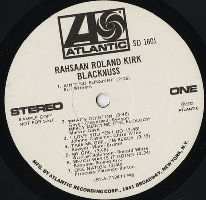 Roland Kirk - Blacknuss (SD 1601) LP 1972 US Atlantic｜中古LP