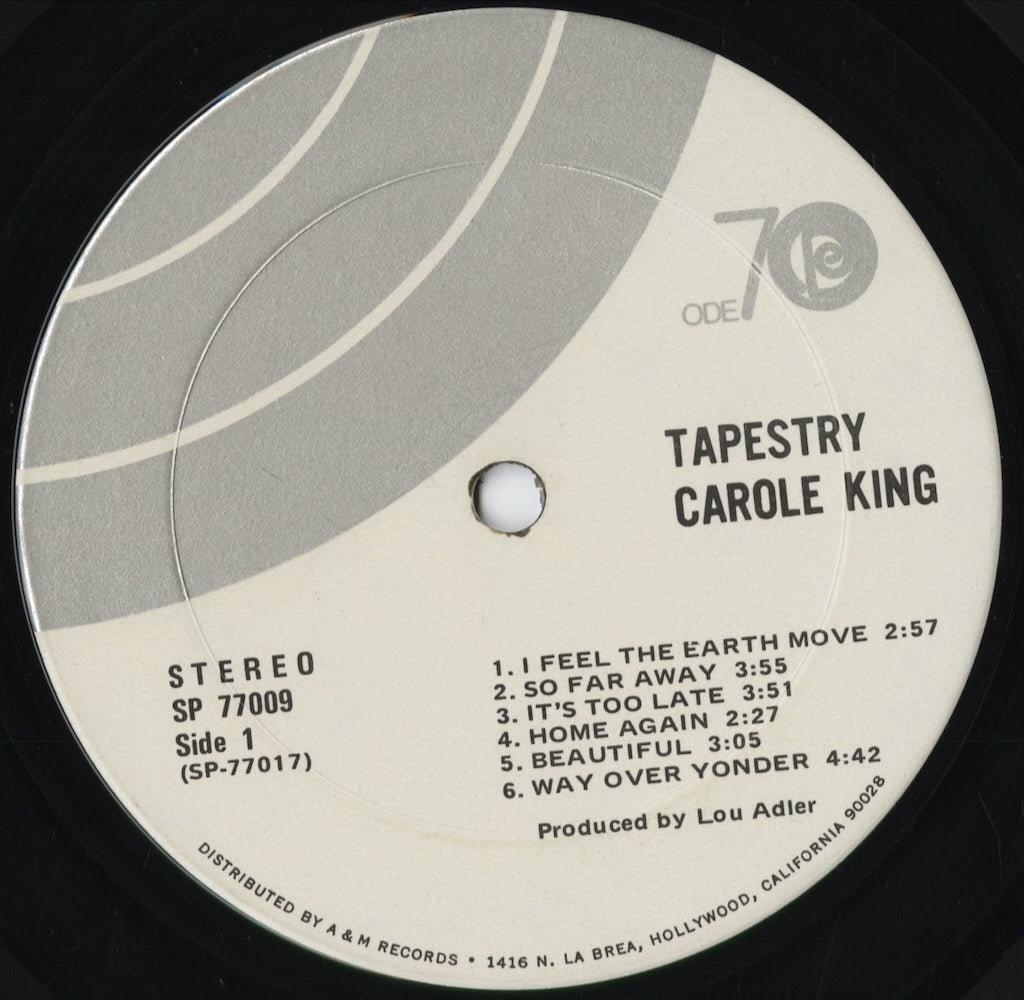 Carole King - Tapestry（Ode70ロゴ）(SP-77009) 1971 US Ode｜中古LP