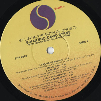 Brian Eno, David Byrne - My Life In The Bush Of Ghosts (SRK 6093) 1981 US Sire｜中古LP