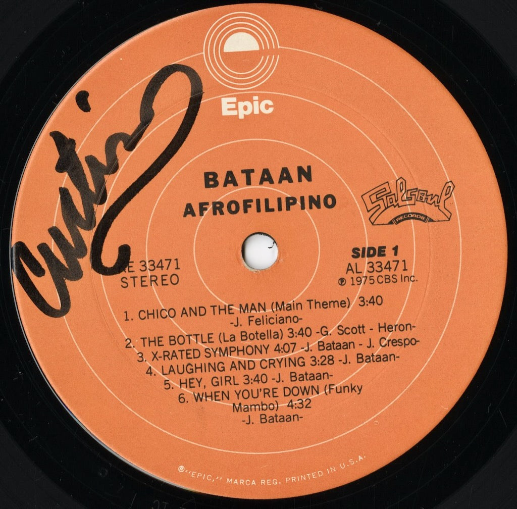 Joe Bataan / ジョー・バターン / Afrofilipino (KE 33471)