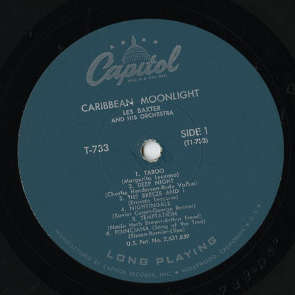 Les Baxter - Caribbean Moonlight (T733) LP 1956 US Capitol｜中古LP