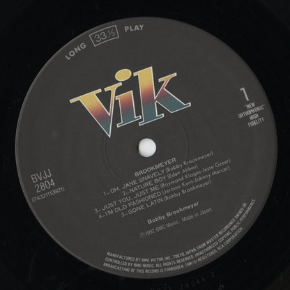 Bobby Brookmeyer / ボブ・ブルックマイヤー / Brookmeyer (BVJJ-2804)