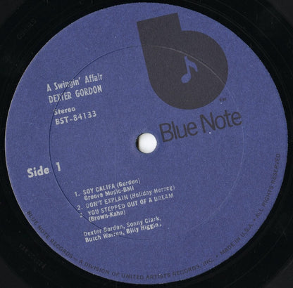 Dexter Gordon - A Swingin’ Affair (BST-84133) LP 1973 US Blue Note｜中古LP