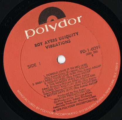 Roy Ayers / ロイ・エアーズ / Vibrations (PD-1-6091)