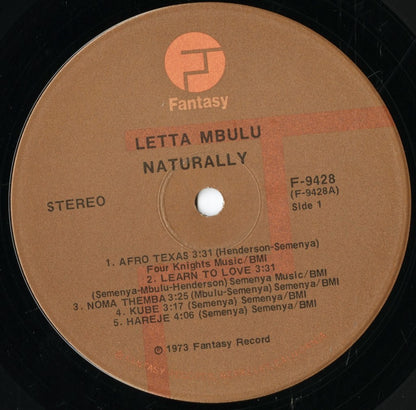 Letta Mbulu / レッタ・ンブル / Naturally (F9428)