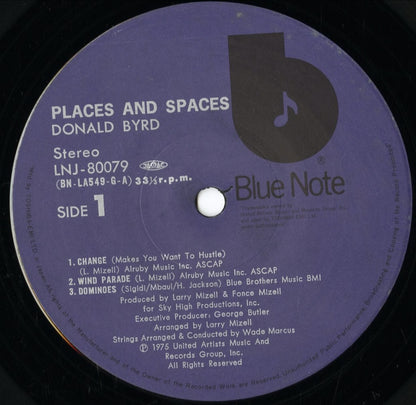 Donald Byrd - Places And Spaces (LNJ-80079) 1975 JPN Blue Note｜中古LP