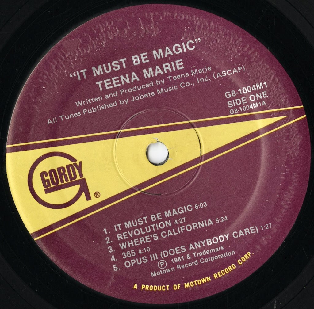 Teena Marie - It Must Be Magic (G8-1004M1) LP 1981 US Gordy｜中古LP