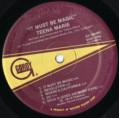Teena Marie - It Must Be Magic (G8-1004M1) LP 1981 US Gordy｜中古LP
