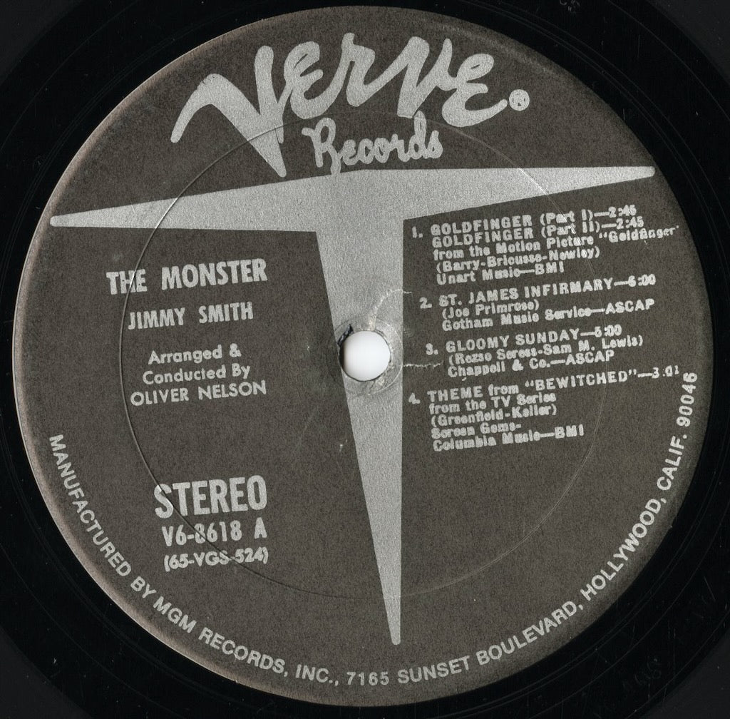 Jimmy Smith - The Monster (V6 8618) LP 1970's US Verve｜中古LP