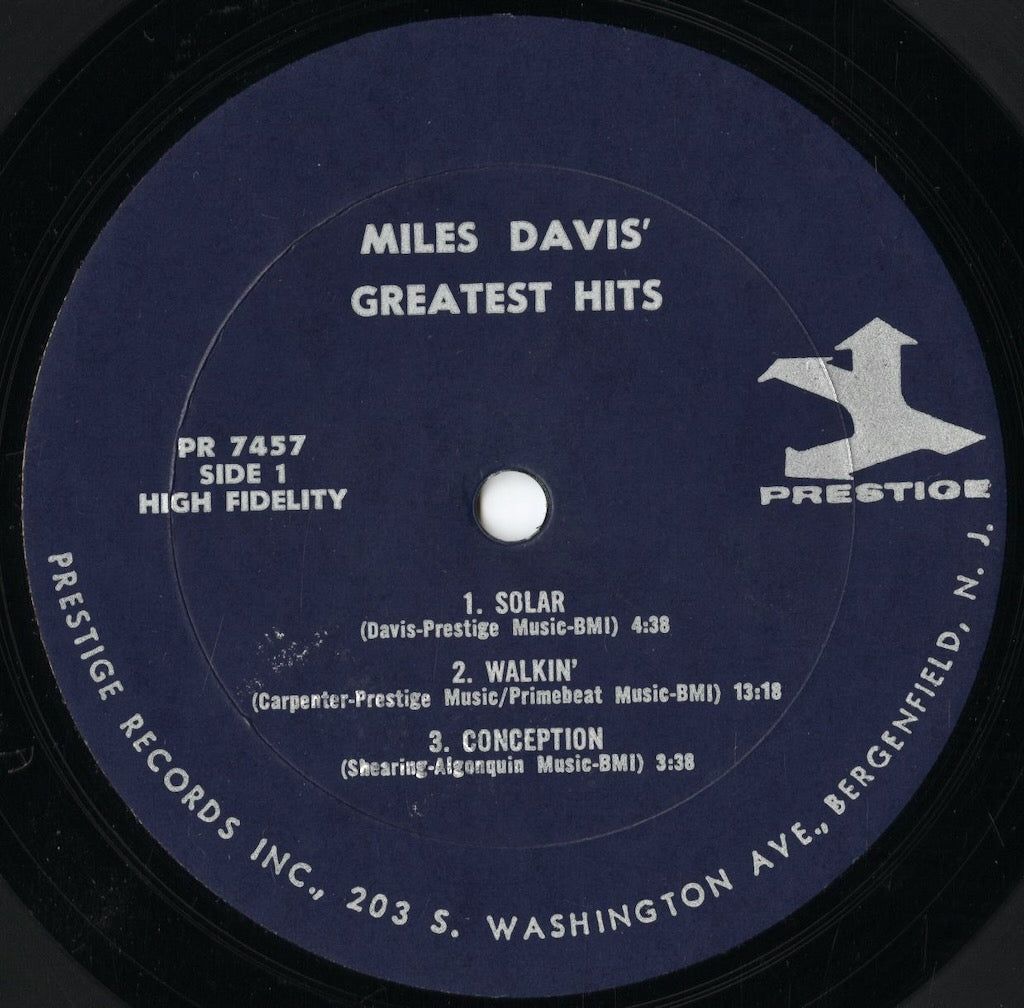 Miles Davis - Greatest Hits (PR 7457) 1967 US Prestige｜中古LP