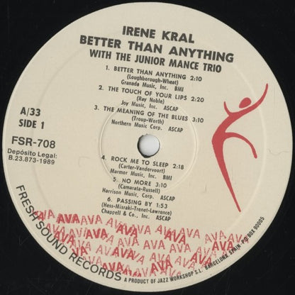 Irene Kral / アイリーン・クラル / Better Than Anything (FSR-708)