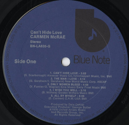 Carmen McRae - Can't Hide Love (BN-LA635-G) LP 1976 US Blue Note｜中古LP