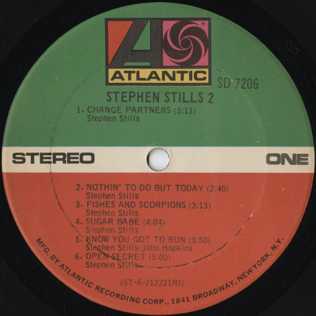 中古レコード通販｜Stephen Stills 2 SD 7206 LP 1971 US Atlantic