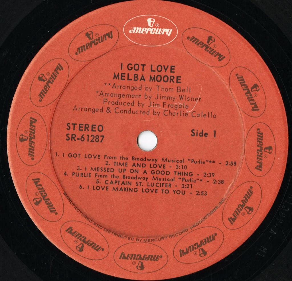 Melba Moore - I Got Love (SR 61287) LP 1970 US Mercury｜中古LP