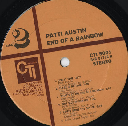 Patti Austin - End Of A Rainbow (CTI 5001) 1976 US CTI｜中古LP