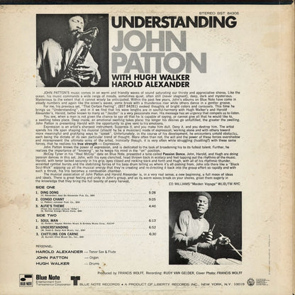 John Patton - Understanding (BST 84306) 1968 US Blue Note｜中古LP