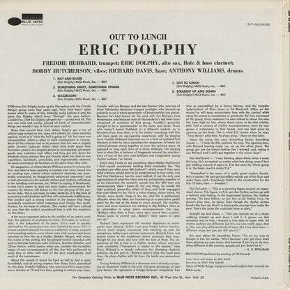 Eric Dolphy / エリック・ドルフィー / Out To Lunch (BST 84163) US Blue Note Liberty 青白Label