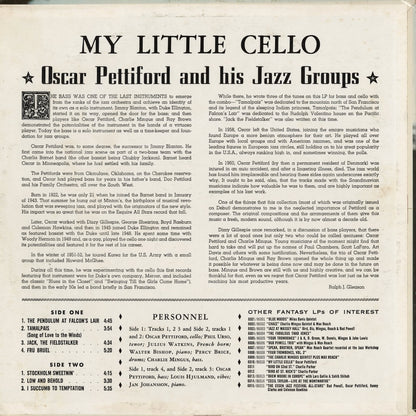 Oscar Pettiford - My Little Cello (6010) 1962 US Fantasy｜中古LP