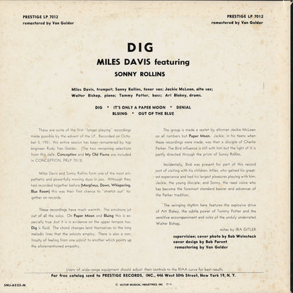 Miles Davis / マイルス・デイヴィス / Dig (SMJ-6525(M))