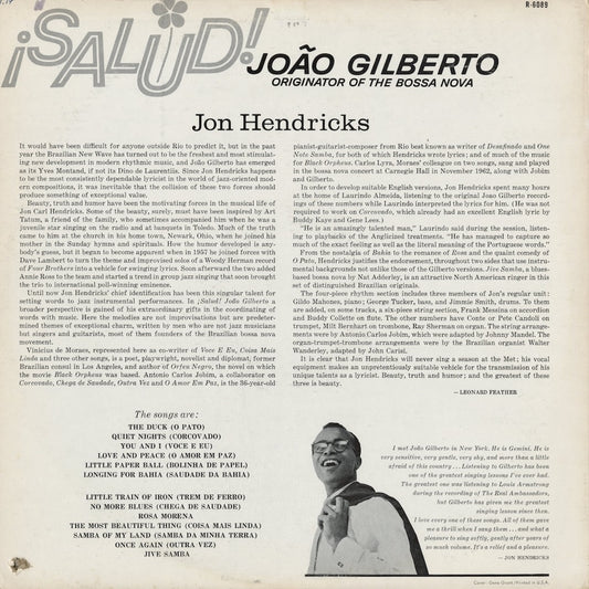 Jon Hendricks – Salud! Joao Gilberto (R-6089) LP 1963 US Reprise | 中古LP