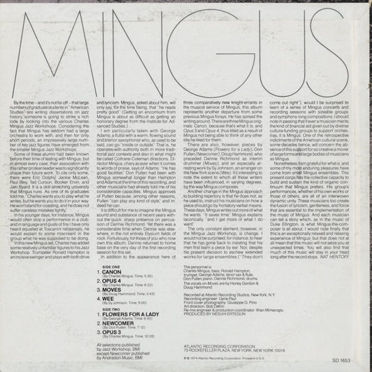 Charles Mingus / チャールズ・ミンガス / Mingus Moves (SD 1653)